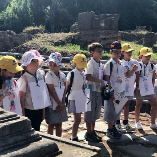 Alunni in viaggio d'istruzione in Italia